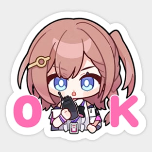 Honkai Star Rail Chibi Asta Sticker